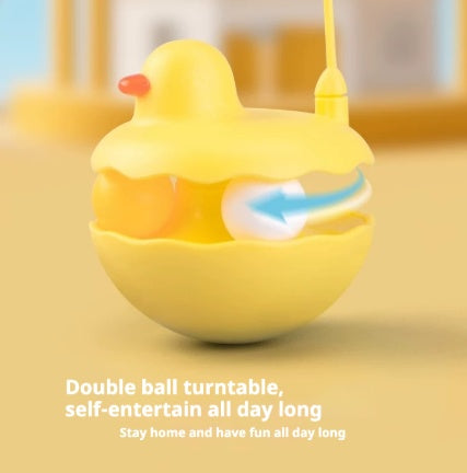 Cat Toys - Interactive Toy For Cat , Kitten Toys, Lightweight Resin Duck Shape Fun Stick For Kitten Play Indoor Outdoor ,Removable And Washable Duck Cat Toy