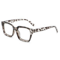 Ultra Light Trendy Cold Tea Brown Square Frame, Transparent Ins Stylish Slimming Casual Daily Shades For Women