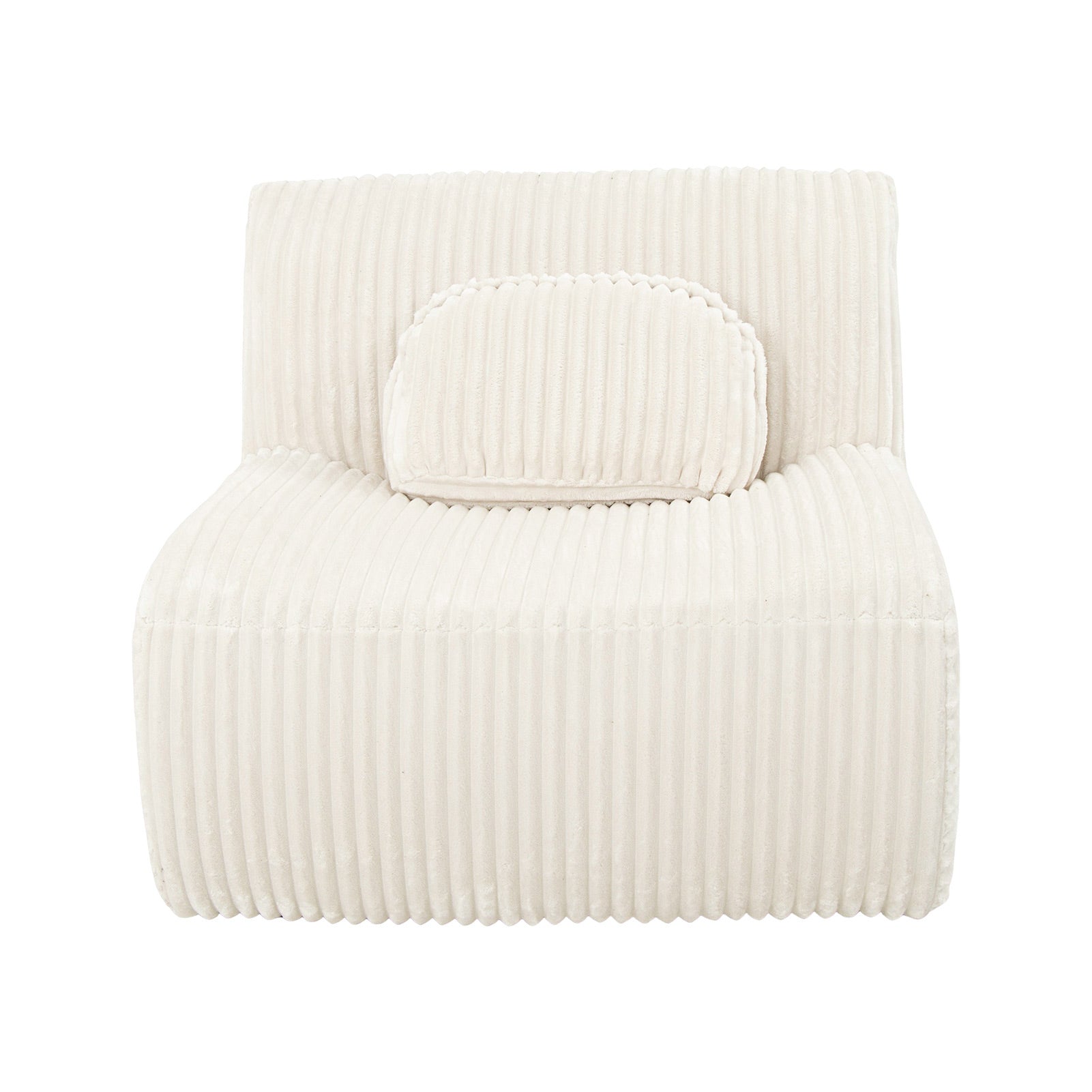 Lounge Sofa Beige 102x91x75cm Soft Comfortable Plush Sponge Lounge Chair For Home Living Room Bedroom No Assembly Required